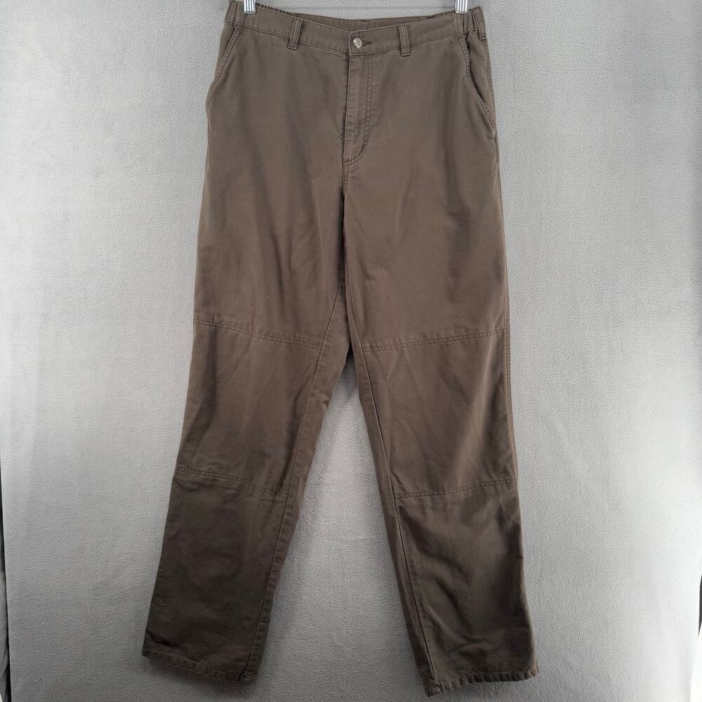 Sorel Double Knee Canvas Pants Mens 34 Brown‎ IM8043 Cotton Outdoor Workwear